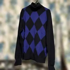 TOMMY HILFIGER ダイヤモンドパターン タートルネックセーター