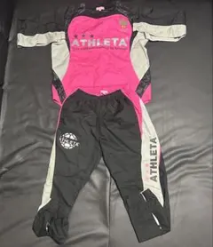 ATHLETA ピステセットアップ（ピンク×ブラック）