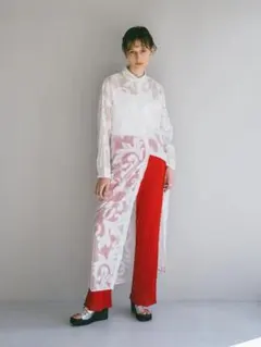 Lace Long Shirt Dress sahara レースシャツワンピース - メルカリ