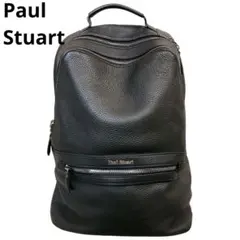 人気モデル Paul Stuart ブラック バックパック リュック シボ革