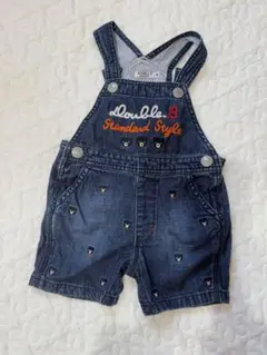 DOUBLE.B オーバーオール 80cm デニム