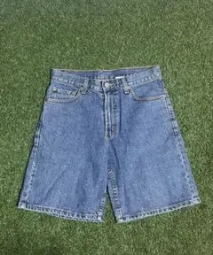 【美品】Levi's 550 バギーショートパンツ W30 デニムブルー00s