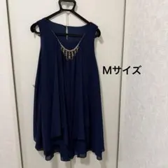 ネイビー フレアドレス Mサイズ
