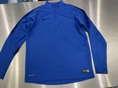 Nike Dri-FIT ブルー Lサイズ長袖ハーフジップシャツ