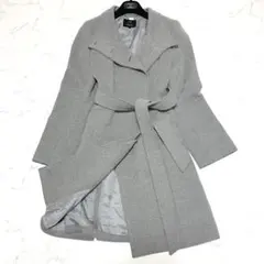 【美品】23区　アンゴラ　ウール　スタンドカラー　コート　サイズ40