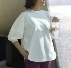 1回着美品　セオリーリュクス 22SS FEISY ふんわり袖　ブラウス　38