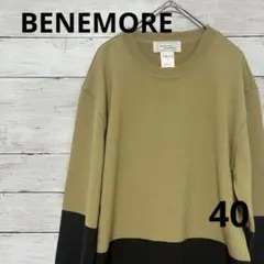 BENEMORE ベネモア 長袖 ニット チュニック 刺繍