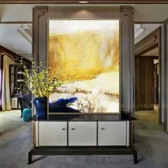 リビング装飾画の抽象的な手描きの油絵6