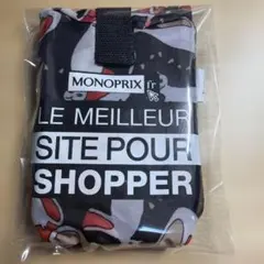 MONOPRIX エコバッグ 猫柄 折りたたみ