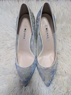 【未使用品・値下げ交渉可】DIANA 花柄刺繍 ポインテッドトゥ ハイヒール