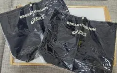asics BREAKTHROUGH トートバッグ ネイビー　2点セットのサムネイル