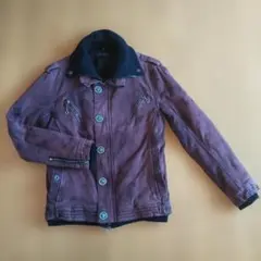 in the atticボルドージャケット ニット襟付き