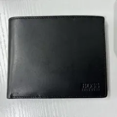 HUGO BOSS レザー 二つ折り財布 ブラックのサムネイル