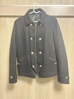00s archive Pコート　y2kナポレオンジャケット　黒