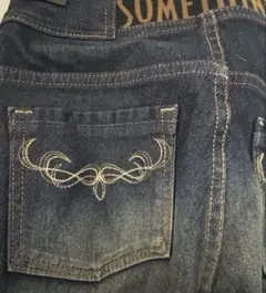 SOMETHING/エドウィン デニムストレッチパンツd