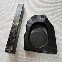 未使用 那智黒石 文鎮 3本セット 書道用具 - メルカリ