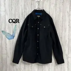 CQR /メンズジャケット/スエード素材/秋冬/黒/裏地ネル/ポケット4個/M