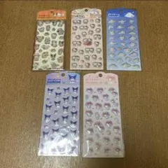 ぷくっとシール　サンリオキャラクターズ　ハローキティ　シナモンロール　マイメロ