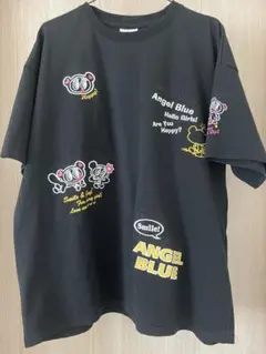 Angel Blue 半袖Tシャツ ブラック