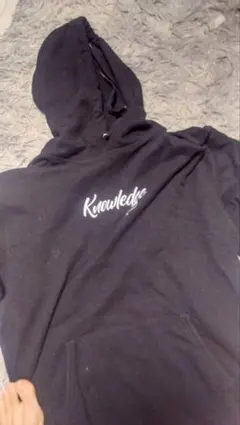 ブラック ロゴ入り パーカー X.LARGEサイズ