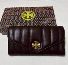 TORY BURCH トリーバーチ 長財布 ブラウン レザー ロゴ金具 箱付 