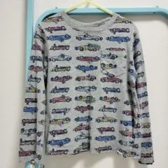 GAP 長袖カットソー レーシングカー柄 グレー