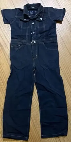 キッズ　ツナギ　グレーブラック　110㎝