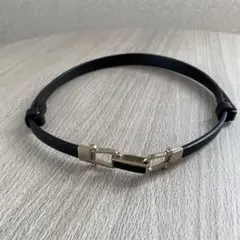 細ベルト ブラック ゴールド金具