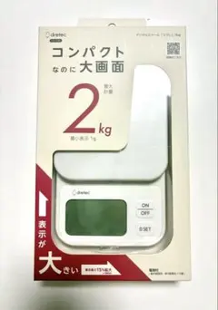 ドリテックdretec デジタルスケール エクレ 2kg KS-739WTのサムネイル