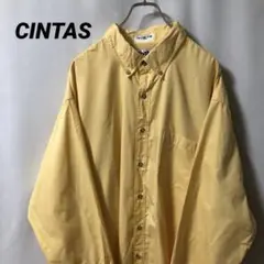 N-5201 CINTAS アメリカ古着 ボタンダウン ワークシャツ 長袖2XL