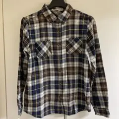レディースチェックシャツ ネルシャツL