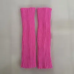 美品★アームウォーマー★ピンク★指穴