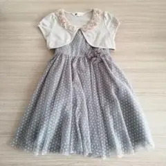 H&M 　ドット柄　ドレス 　ボレロのサムネイル