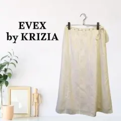 zAA15【L】EVEX by KRIZIA スカート Aライン セミフレア