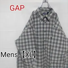 L8【US輸入】GAP(ギャップ)　長袖シャツ【メンズXL】チェックのサムネイル