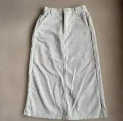 コーデュロイスカート　ロングスカート　アズノウアズ　レディース