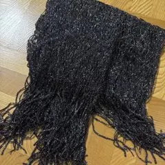 黒ラメ　ストール