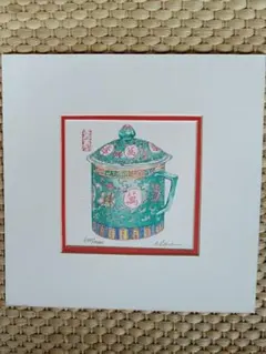 時計とランプ 川上澄生 額装 木版画 堀田時計店 1971年 - メルカリ