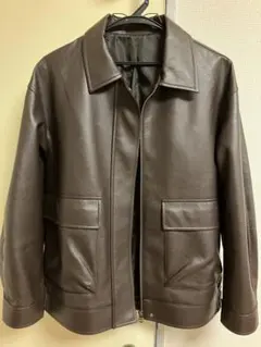 美品　GUフェイクレザージャケット