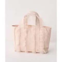 【新品未使用】オーガンフリルキャンバストート ピンク ナイスクラップ