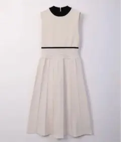 アイボリー 半袖ワンピース ジャケット付き