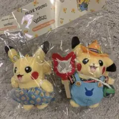 【売り切れ店舗多数】韓国限定 ピカチュウ ぬいぐるみキーホルダー