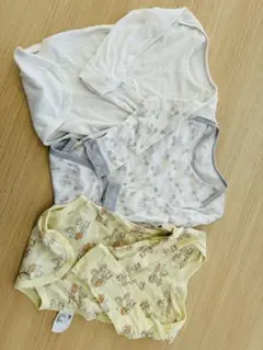UNIQLO ベビー肌着 3枚セット 90cm 長袖ロンパース