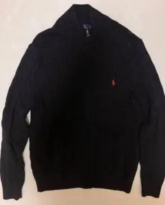 Polo Ralph Lauren ネイビー ジップアップカーディガン