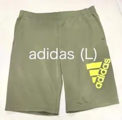 adidas メンズ　パンツ　ジャージ　L　緑　カーキー　ジャージ　下