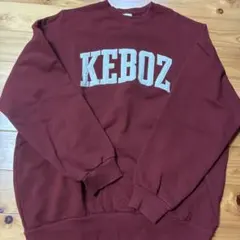 Keboz スウェット バーガンディ Lのサムネイル