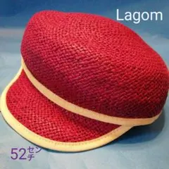 ❮夏物52㎝男女兼用❯　帽子　ストローハット　〓Lagom 〓　☆暑さ対策に！☆のサムネイル