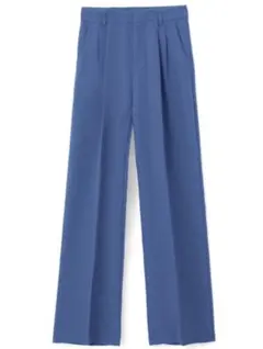 GRL センタープレスストレートパンツ ロイヤルブルー