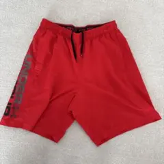 under armour ハーフパンツ　メンズ　スポーツウェアLサイズ　赤