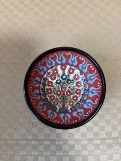 Nimet トルコ陶器 ボウル 赤 花柄